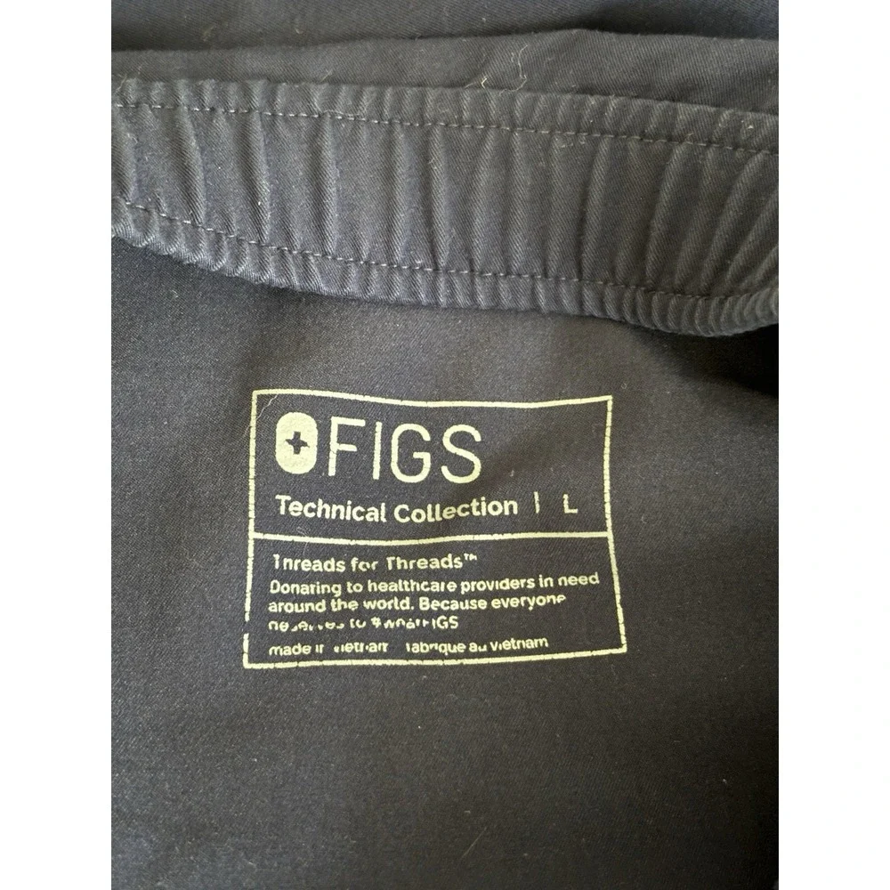 FIGS Mens Large Tansen Jogger Scrub Pants Navy Blue PO 3485 Dark Blue
